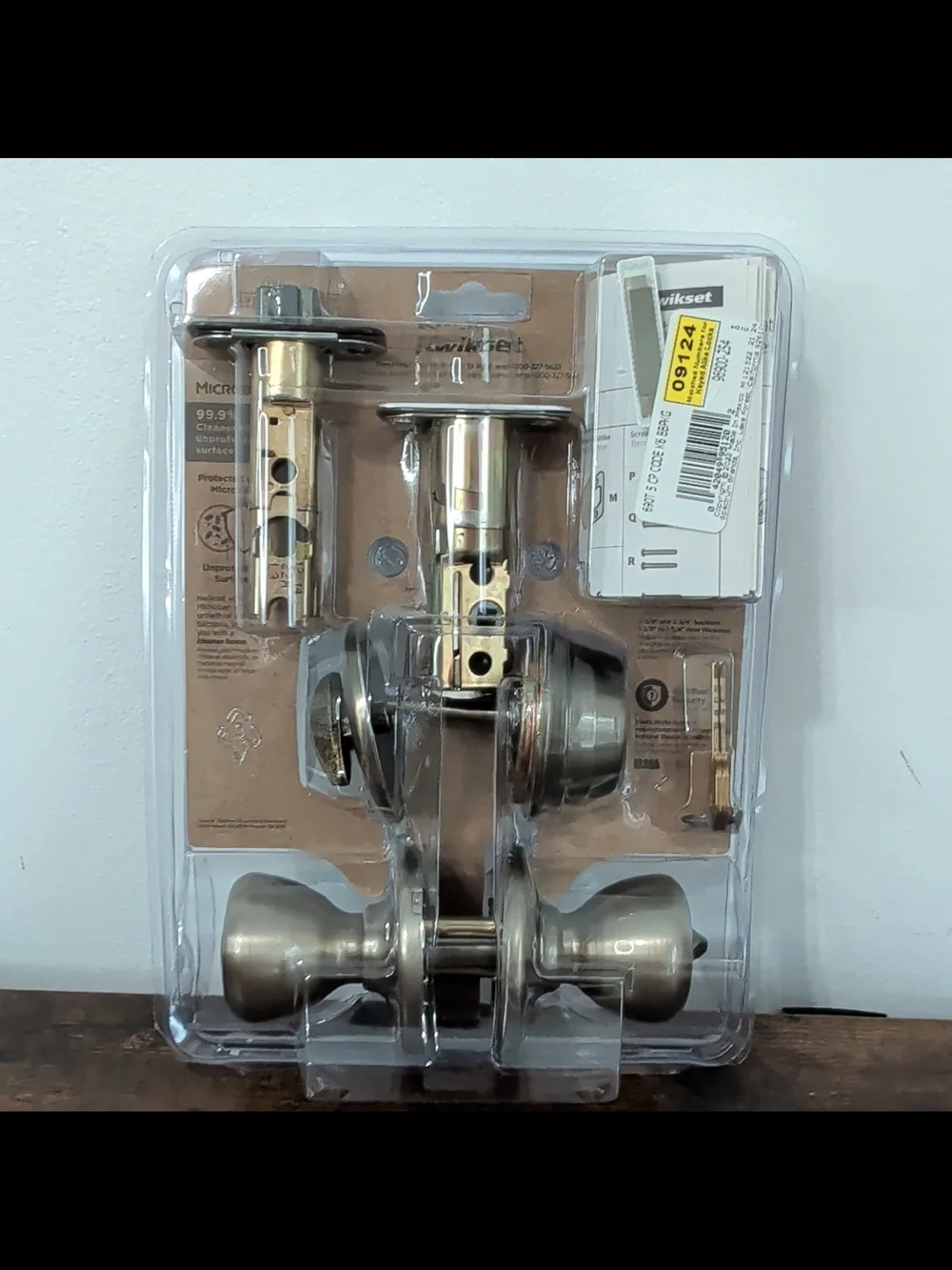Satin Nickel Interior Passage Door Knob Set